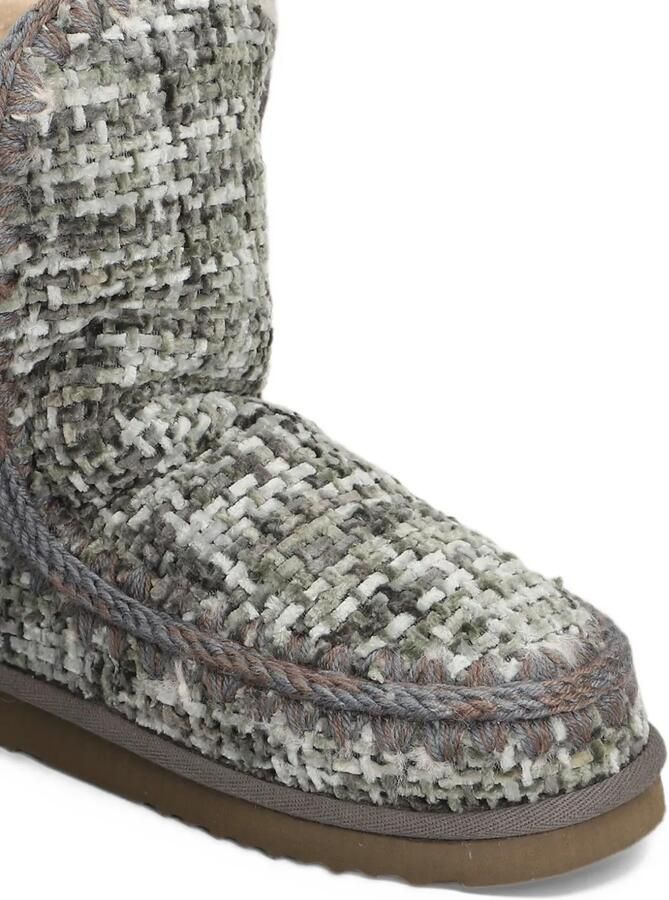 Mou Eskimo 24 crochet-trim boots Grijs - Foto 4