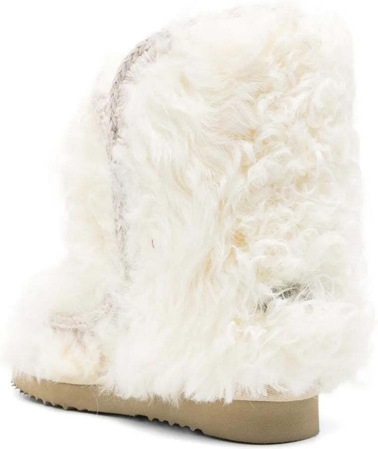 Mou Eskimo 24 crochet-trim boots Wit - Foto 3