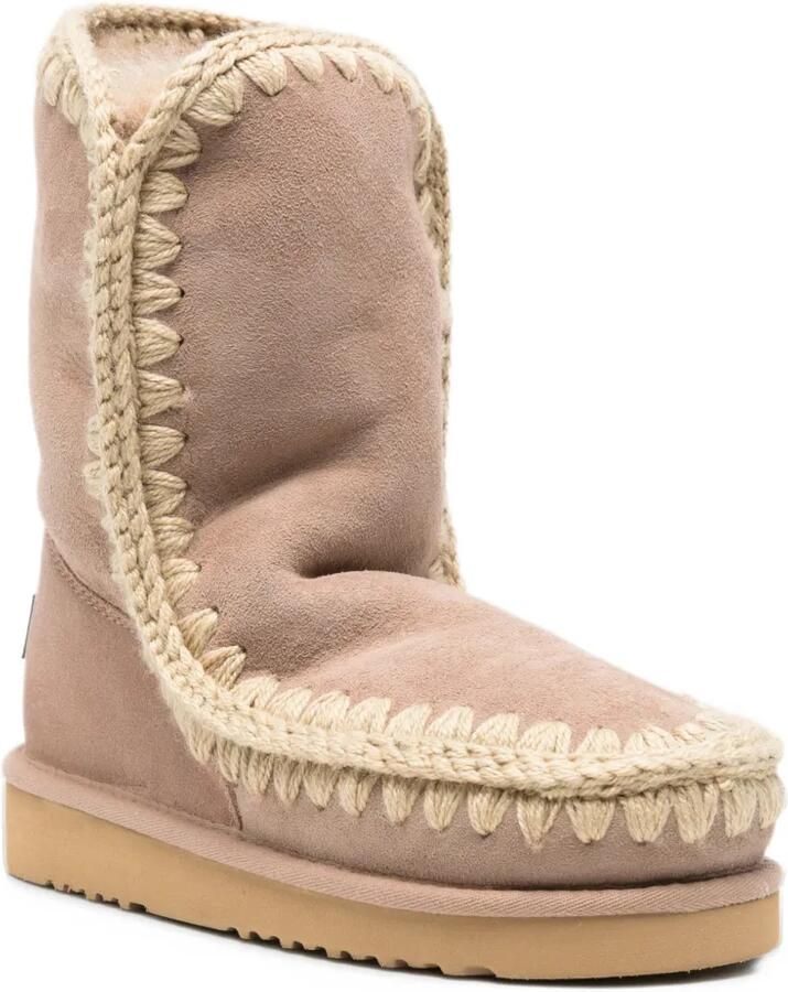 Mou Eskimo 24 laarzen met gehaakte afwerking Bruin - Foto 2