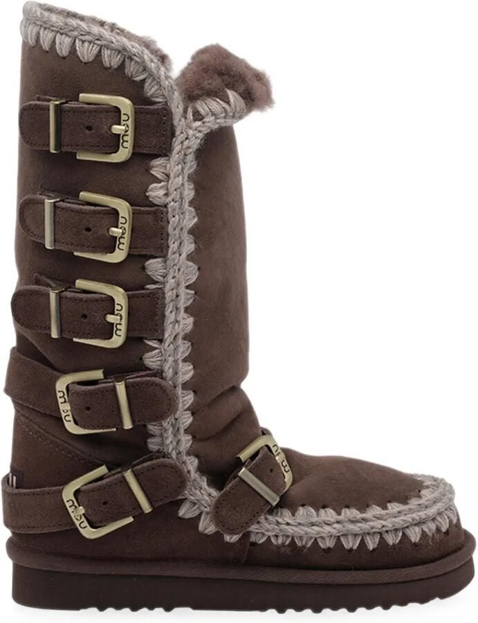Mou Eskimo 40 laarzen met gespbandjes Bruin