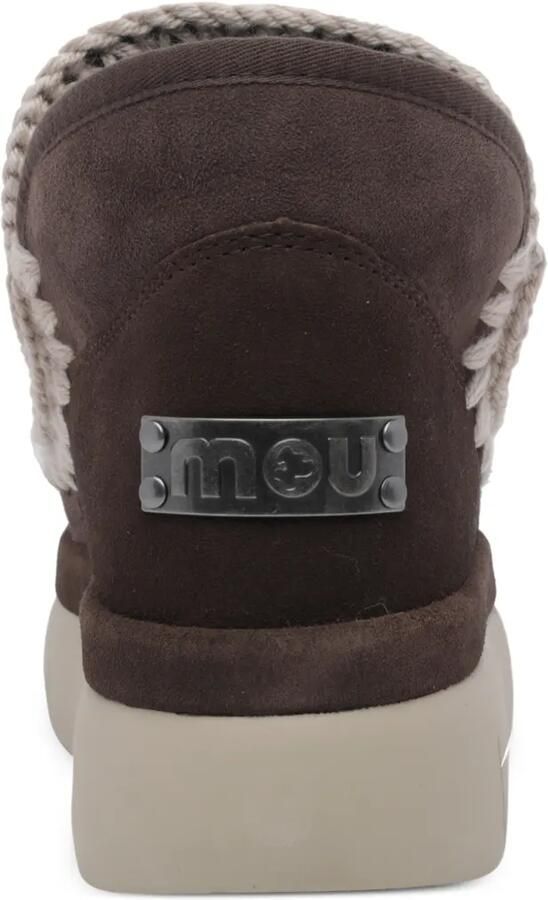 Mou Eskimo Bounce crochet-trim platform ankle boots Bruin - Foto 4