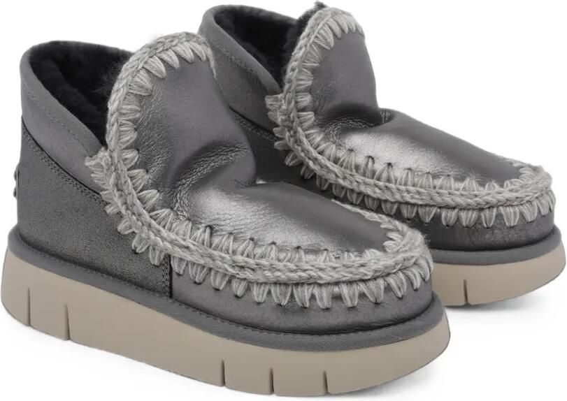 Mou Eskimo Bounce enkellaarzen Zilver