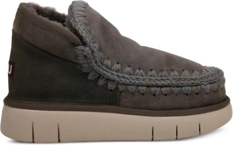 Mou Eskimo Bounce laarzen met gehaakte afwerking Groen