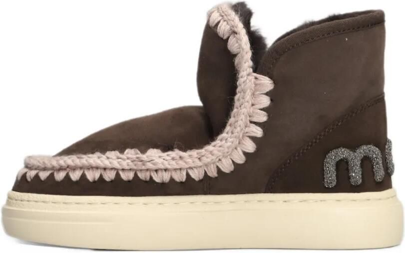 Mou Eskimo crochet-trim ankle boots Bruin - Foto 5
