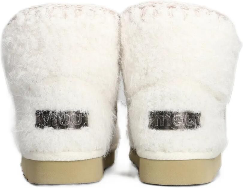 Mou Eskimo crochet-trim sheepskin ankle boots Wit - Foto 3
