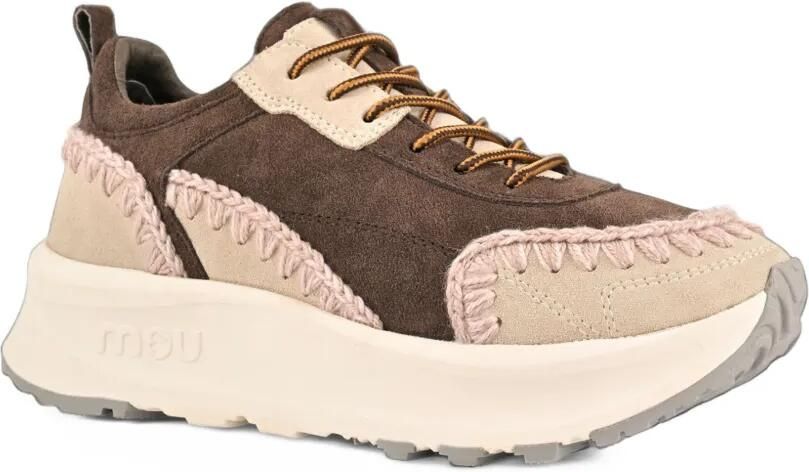 Mou Eskimo crochet-trim sneakers Bruin - Foto 3