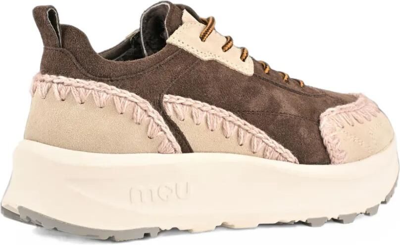 Mou Eskimo crochet-trim sneakers Bruin - Foto 2
