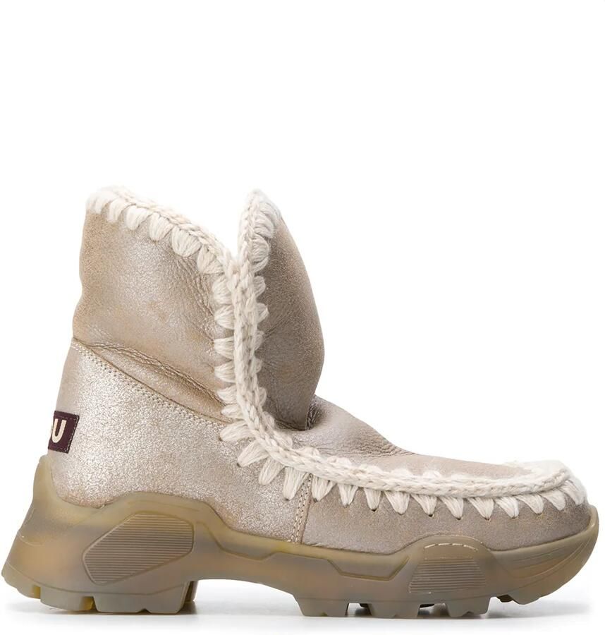 Mou Eskimo enkellaarzen Beige