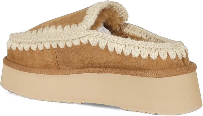 Mou Eskimo platform slippers Bruin - Foto 3
