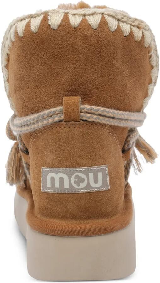Mou Eskimo veterlaarzen met gehaakte afwerking Bruin - Foto 4