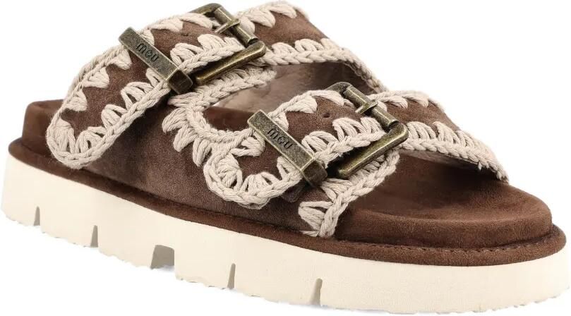 Mou Gehaakte sandalen Bruin - Foto 3