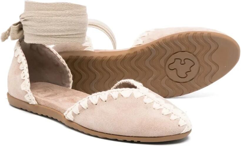 Mou Kids Ballerina's met afwerking Beige - Foto 3