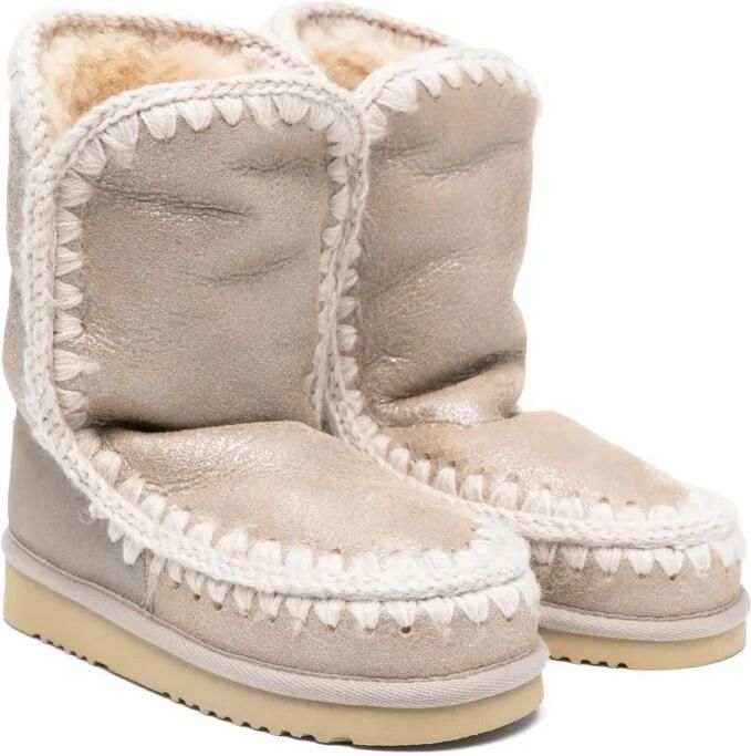 Mou Kids Enkellaarzen Beige