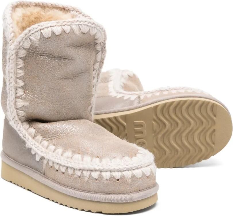 Mou Kids Enkellaarzen Beige - Foto 2