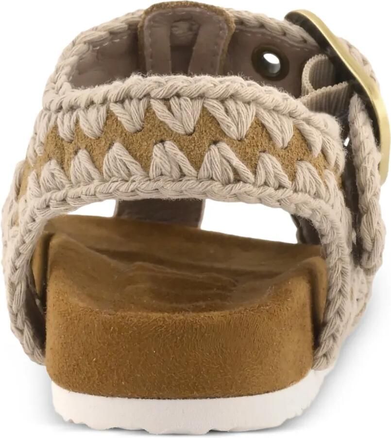 Mou Kids Gehaakte suède sandalen Bruin - Foto 2
