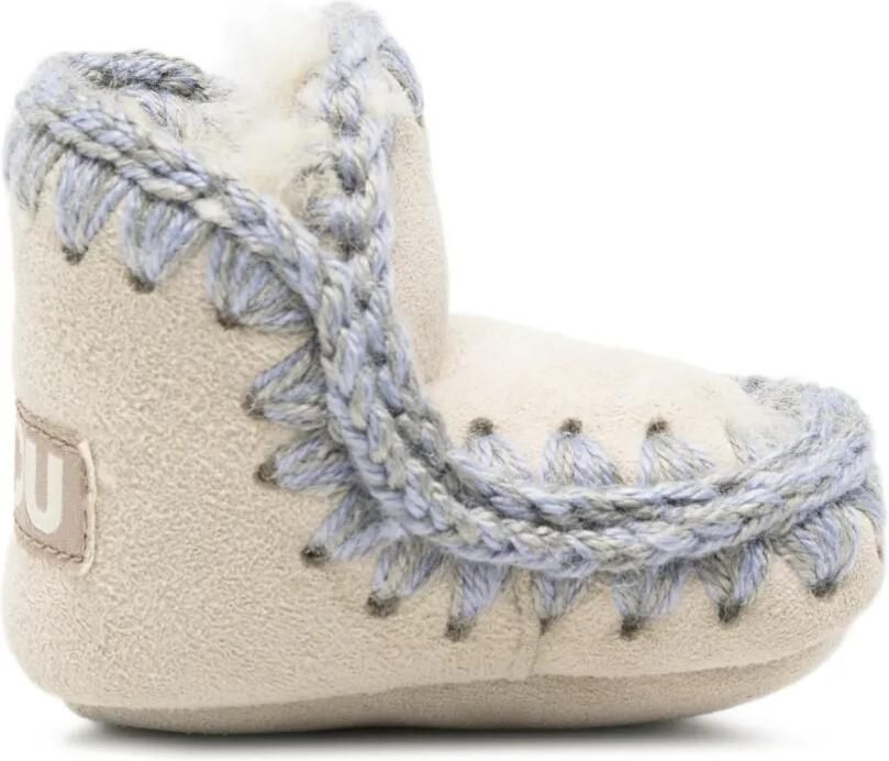 Mou Kids Lammy laarzen met gehaakte afwerking Beige
