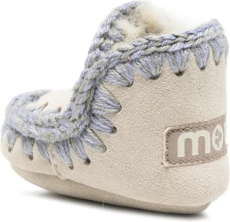 Mou Kids Lammy laarzen met gehaakte afwerking Beige - Foto 2