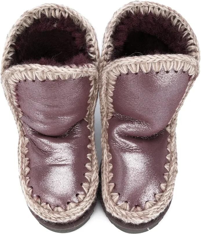 Mou Kids Metallic enkellaarzen Paars - Foto 3