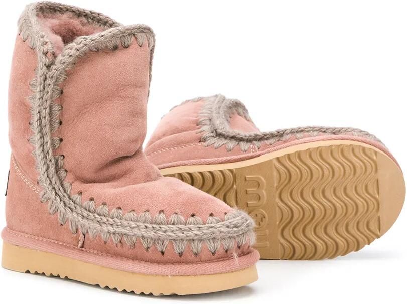 Mou Kids Snowboots met lammy voering Roze - Foto 3