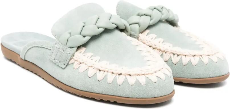Mou Kids Suède sandalen Blauw