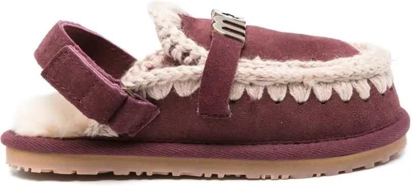 Mou Kids Suède slippers Paars - Foto 4