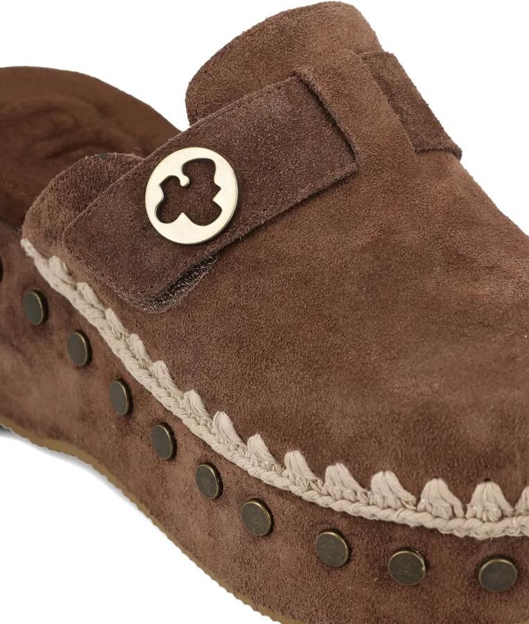 Mou Klompen met logodetail en studs Bruin - Foto 2