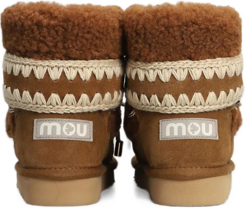 Mou lace-up crochet-stitch boots Bruin - Foto 4