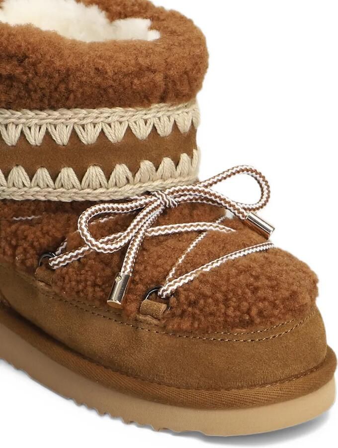Mou lace-up crochet-stitch boots Bruin - Foto 2