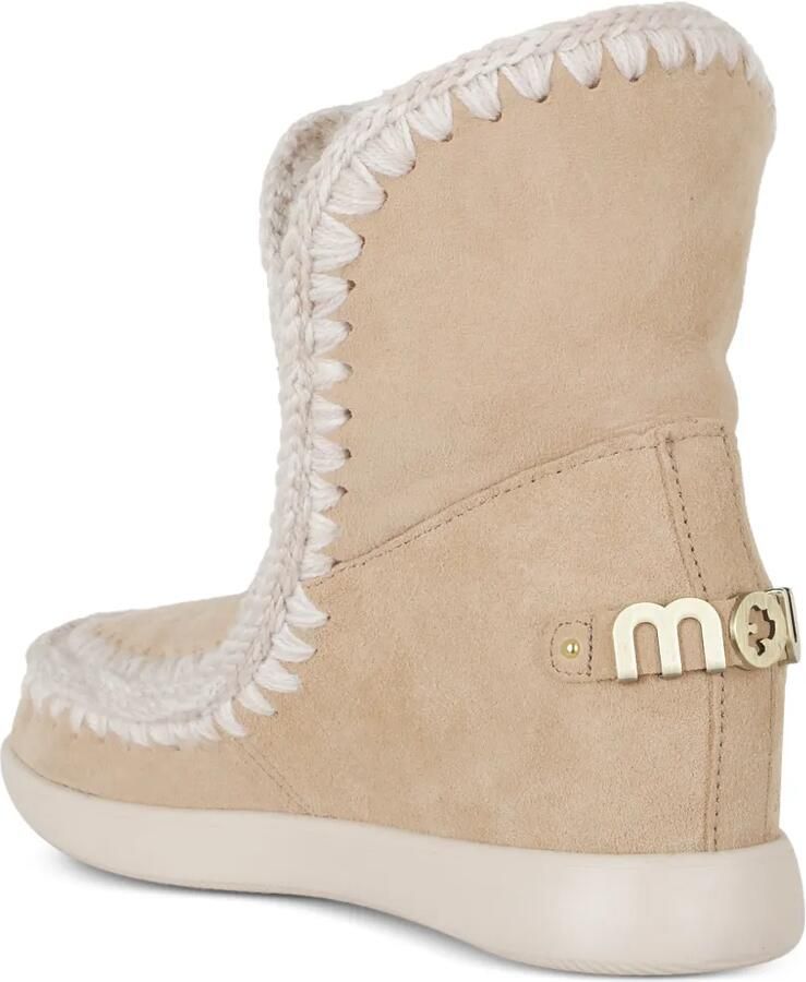 Mou New Inner enkellaarzen met sleehak Beige - Foto 3