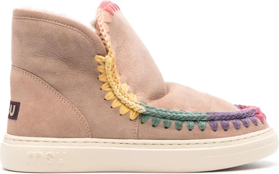 Mou Rainbow suède laarzen Beige
