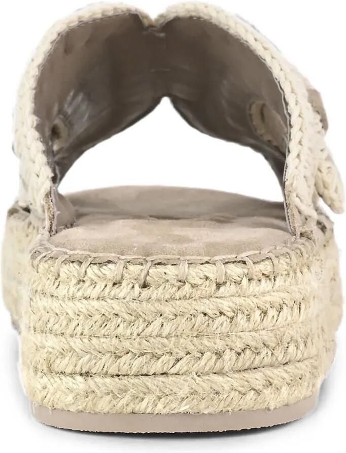 Mou Sandalen met gehaakte stiksels en gesp Beige - Foto 2