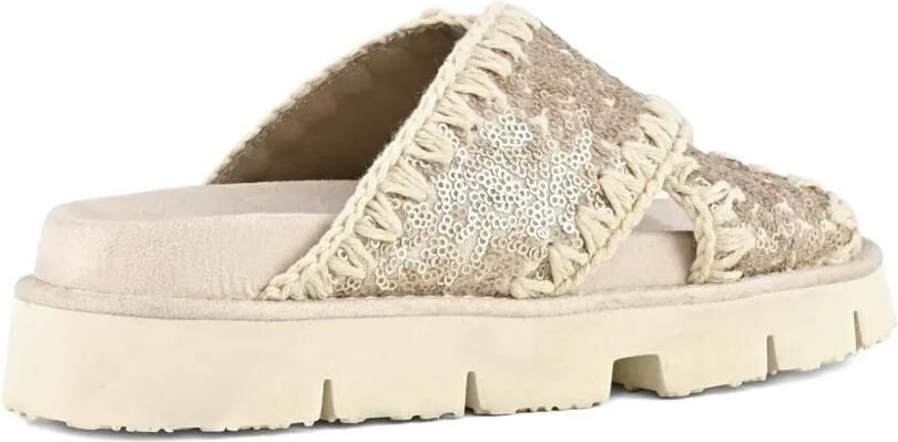 Mou Sandalen met gekruiste bandjes Beige - Foto 2