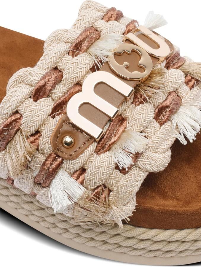 Mou Sandalen met plateauzool Beige - Foto 2