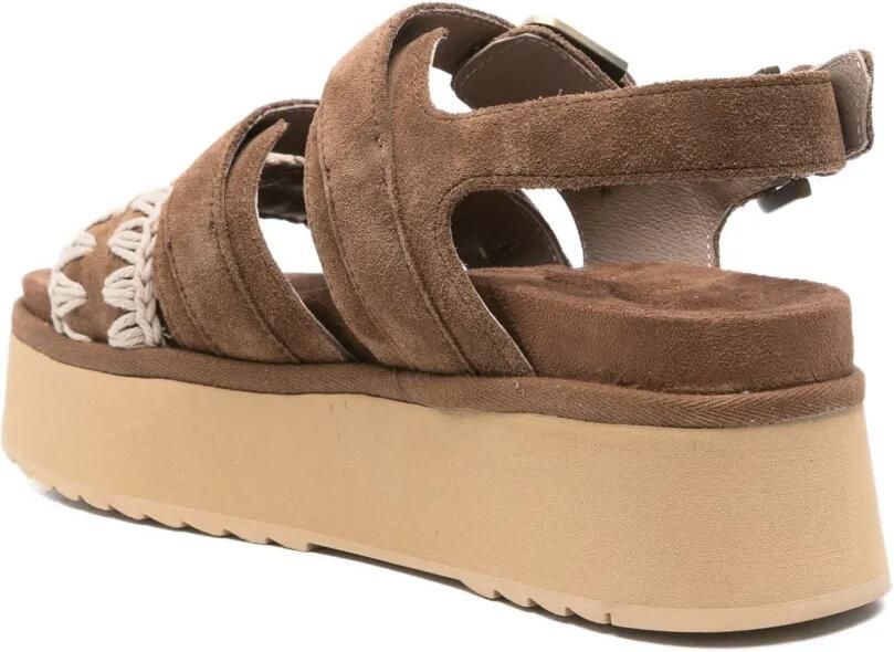 Mou Sandalen verfraaid met gesp Bruin - Foto 2