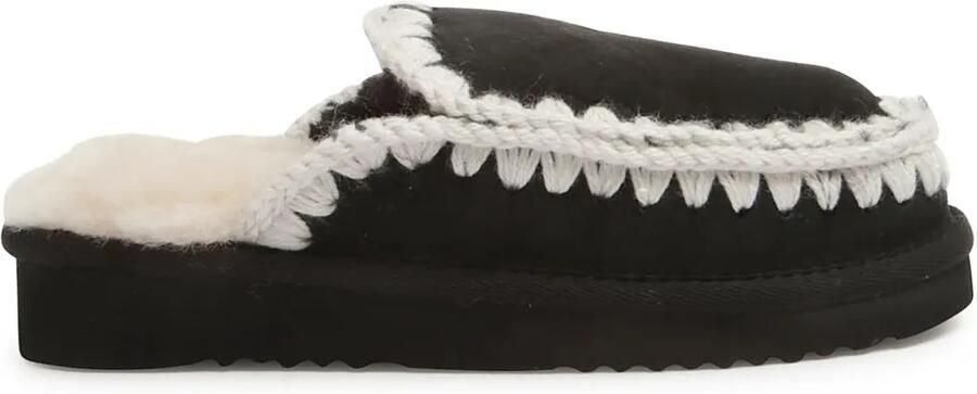Mou Slip-on slippers Zwart