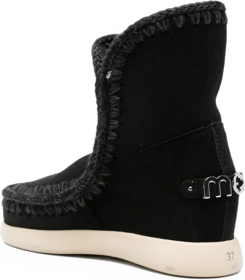 Mou suede ankle boots Zwart - Foto 2