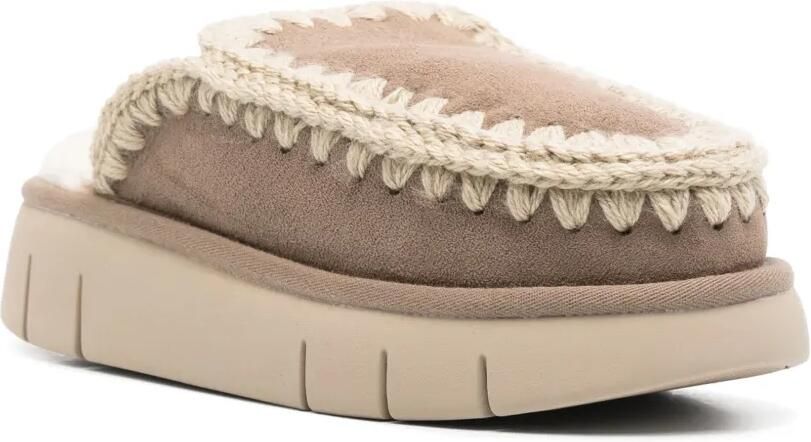 Mou Suède slippers Bruin - Foto 3