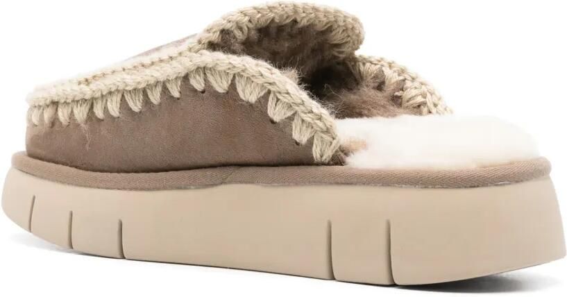 Mou Suède slippers Bruin - Foto 4