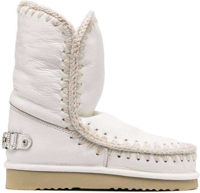 Mou Snow boots met logo Wit