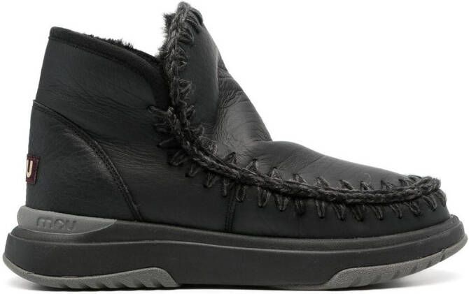 Mou Suède enkellaarzen Zwart