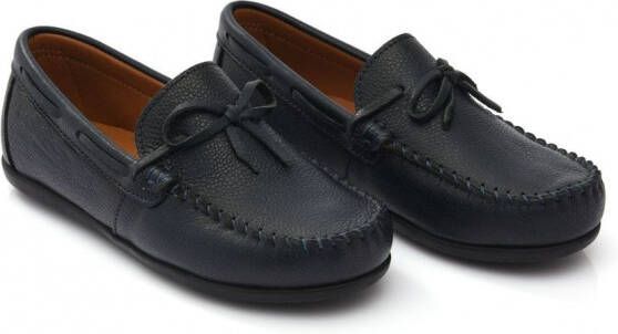 Moustache Leren loafers Blauw