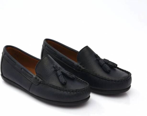 Moustache Loafers met kwastje Blauw