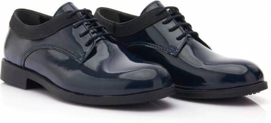 Moustache Oxford veterschoenen Blauw