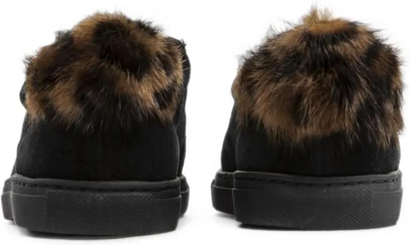 Mr & Mrs Italy Suède sneakers met afwerking Zwart - Foto 4
