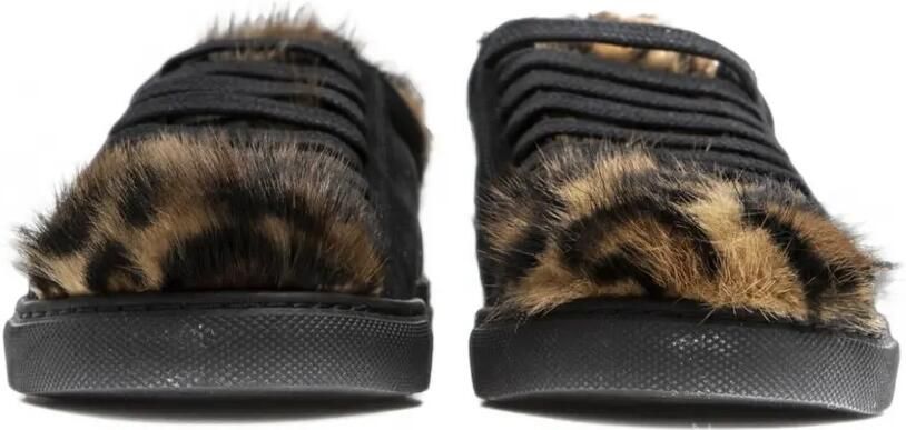 Mr & Mrs Italy Suède sneakers met afwerking Zwart - Foto 5