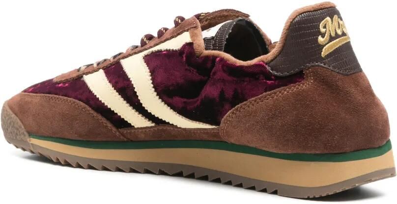 MRP STAR Suède sneakers met fluwelen vlakken Bruin - Foto 3
