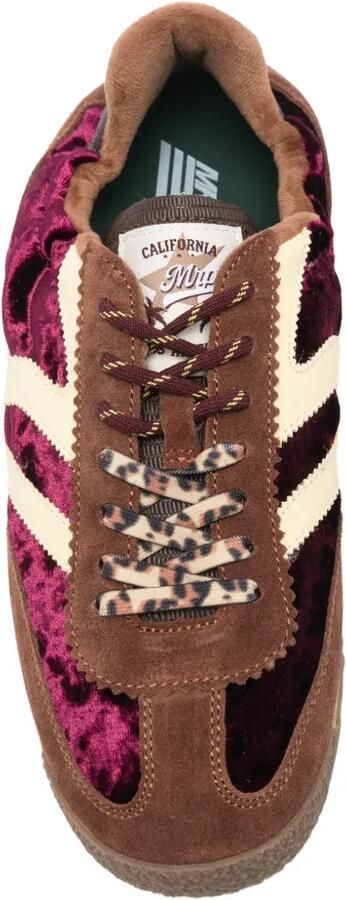 MRP STAR Suède sneakers met fluwelen vlakken Bruin - Foto 4