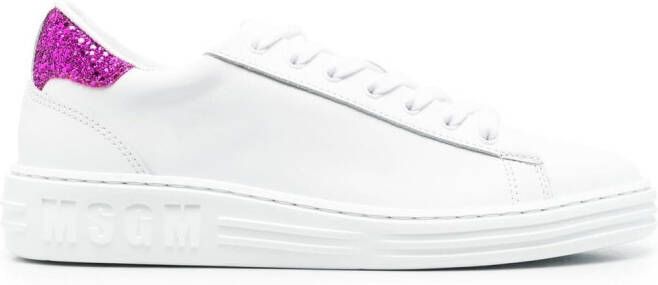 MSGM Sneakers met contrasterende hak Wit