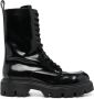 MSGM Enkellaarzen met veters Zwart - Thumbnail 1