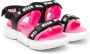 MSGM Kids Sandalen met logoprint Zwart - Thumbnail 1